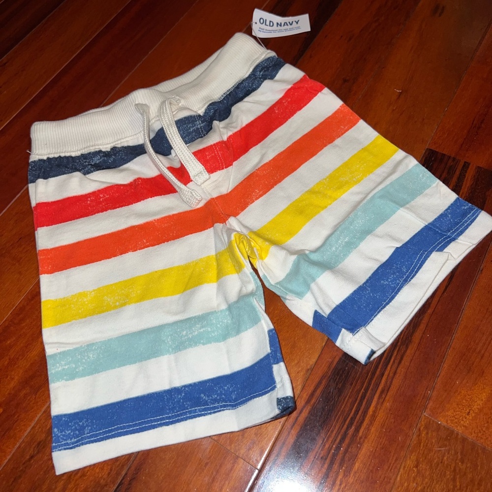 Old Navy Multicolor Striped Shorts
